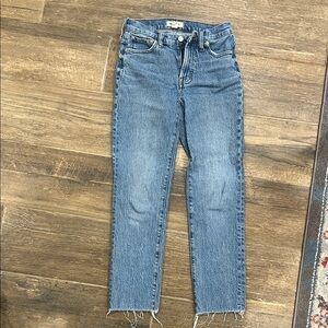 Madewell Straight-Leg Jeans in Medium Blue Wash